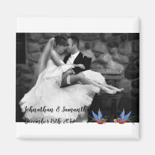 Gepersonaliseerde fotomagneet Traditional Bird Tat Magneet