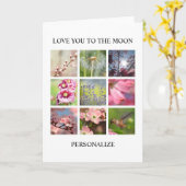 Gepersonaliseerde foto's Collage met Jouw tekst Kaart (Gele Bloem)