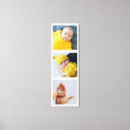 Gepersonaliseerde foto's toevoegen op maat gemaakt canvas afdruk