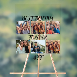 Gepersonaliseerde fotosjabloon "Beste vrienden voo Acryl Bord