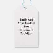 Gepersonaliseerde fotosjabloon cadeaulabel (Achterkant)