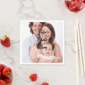 Gepersonaliseerde fotosjabloon servetten (Insitu)