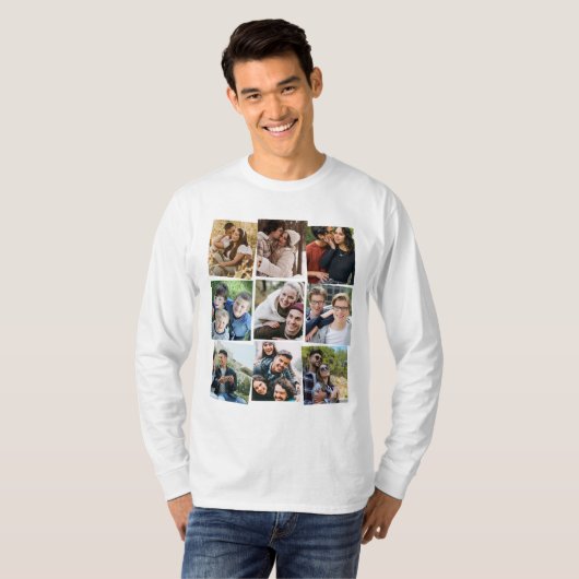 Gepersonaliseerde fotosjabloon t-shirt (Voorkant volledig)