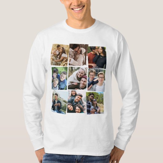 Gepersonaliseerde fotosjabloon t-shirt (Voorkant)
