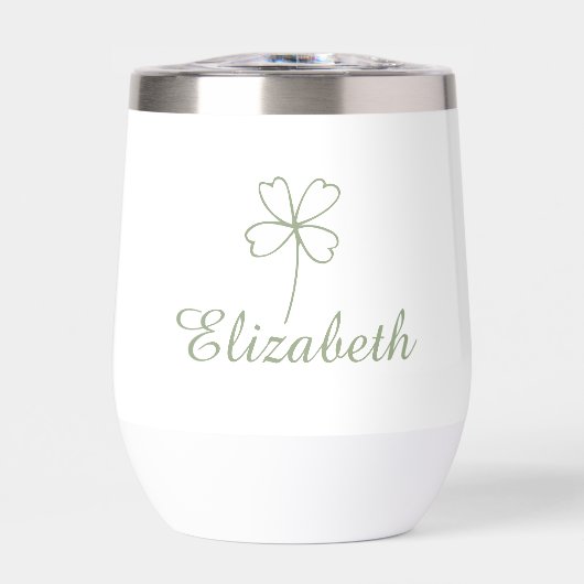 Gepersonaliseerde Four Leaf Clover Travel Waterfle (Voorkant)