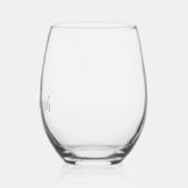 Gepersonaliseerde Four Leaf Clover wijnglas set Wijnglas Zonder Voet (Links)