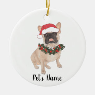 Gepersonaliseerde frank (gemaskeerd) keramisch ornament