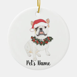 Gepersonaliseerde frank (White Pied) Keramisch Ornament