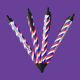 Gepersonaliseerde Frankrijk vlag Zwarte Inkt Pen