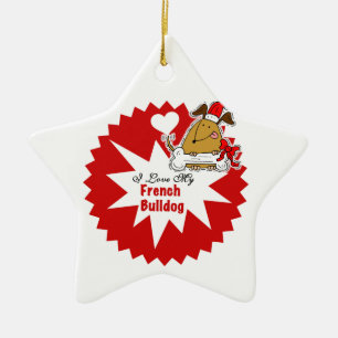 Gepersonaliseerde Franse+Bulldog Keepomwille Ornam Keramisch Ornament
