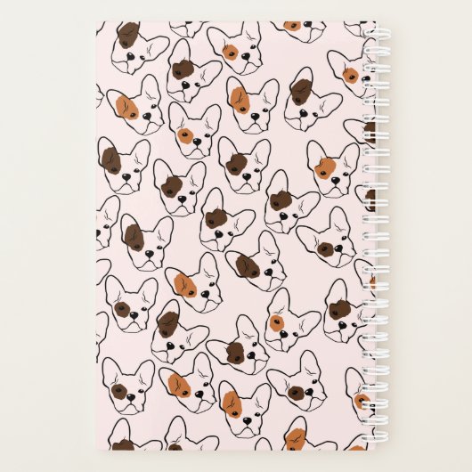 Gepersonaliseerde Franse Bulldog Planner (Achterkant)