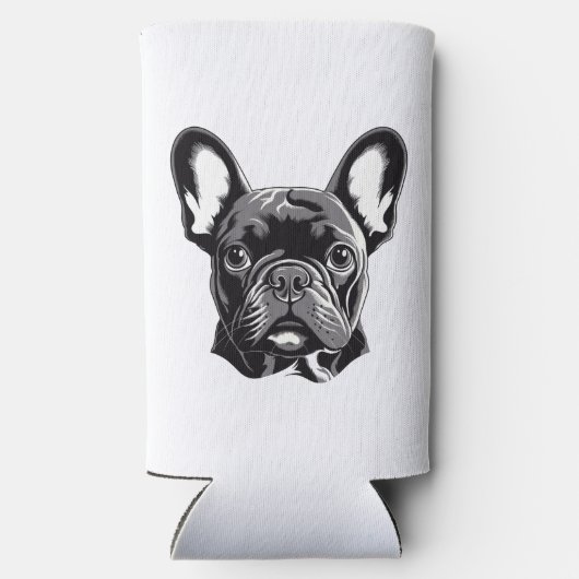 Gepersonaliseerde Franse Bulldog zwart-wit (Achterkant)