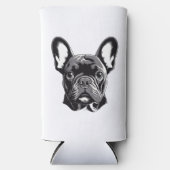 Gepersonaliseerde Franse Bulldog zwart-wit (Voorkant)