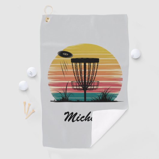 Gepersonaliseerde Frisbee Disc Golfmand Golfhanddoek (Insitu)