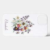 Gepersonaliseerde frontbloemen/Velvet Trumpet Flow Case-Mate iPhone Case (Achterkant (horizontaal))