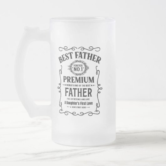 Gepersonaliseerde Frosted Beer Mok (Links)