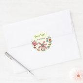 Gepersonaliseerde Fun Flowers Stickers (Envelop)
