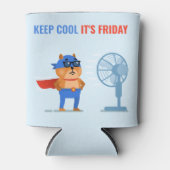 Gepersonaliseerde Fun Superhero Quote Humor Blikjeskoeler (Voorkant)