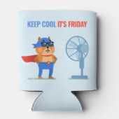 Gepersonaliseerde Fun Superhero Quote Humor Blikjeskoeler (Achterkant)