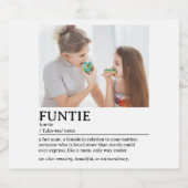 Gepersonaliseerde Functie Definitie Quote Sparkling Wijnetiket (Enkel label)