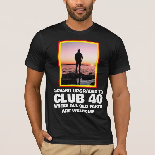 Gepersonaliseerde Funny 40th Milestone Birthday T- T-shirt (Voorkant)