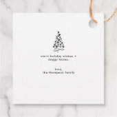 Gepersonaliseerde Funny Dog Afbeelding Christmas F Bedankjes Labels (Achterkant)