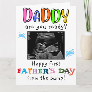 Gepersonaliseerde Funny First Fathers Day van Bump Kaart