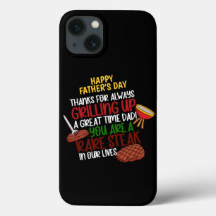 Gepersonaliseerde Funny Grill Chef papa iPhone 13 Hoesje