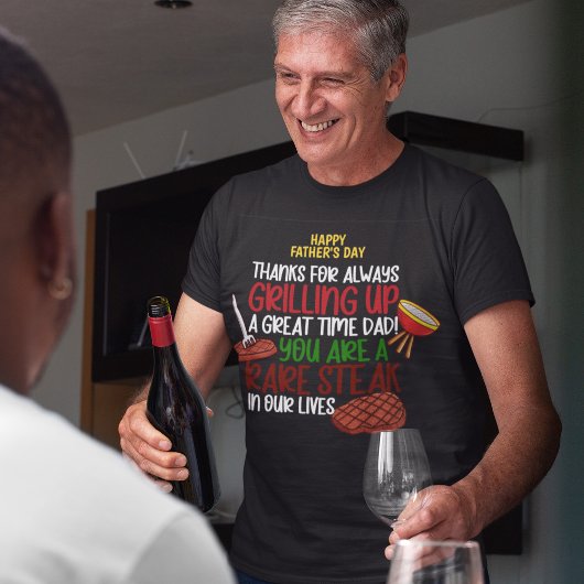 Gepersonaliseerde Funny Grill Chef papa T-shirt