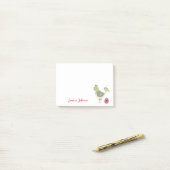 Gepersonaliseerde Funny Hen met Ei Abstract notiti Post-it® Notes (Op bureau)