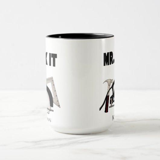 Gepersonaliseerde Funny Mr Fix IT Mok (Midden)