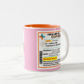 Gepersonaliseerde Funny Prescription Coffee Mok (Voorkant rechts)