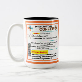 Gepersonaliseerde Funny Prescription Coffee Mok