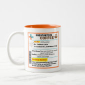 Gepersonaliseerde Funny Prescription Coffee Mok (Links)