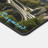 Gepersonaliseerde Future City Landschap Desk Mat (Hoek)