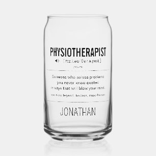 Gepersonaliseerde Fysiotherapeut Grappig Blikvorm Glas
