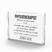 Gepersonaliseerde Fysiotherapeut Grappig Fotoblokken (Rechts)