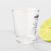 Gepersonaliseerde Fysiotherapeut Grappig Shot Glas (Links)