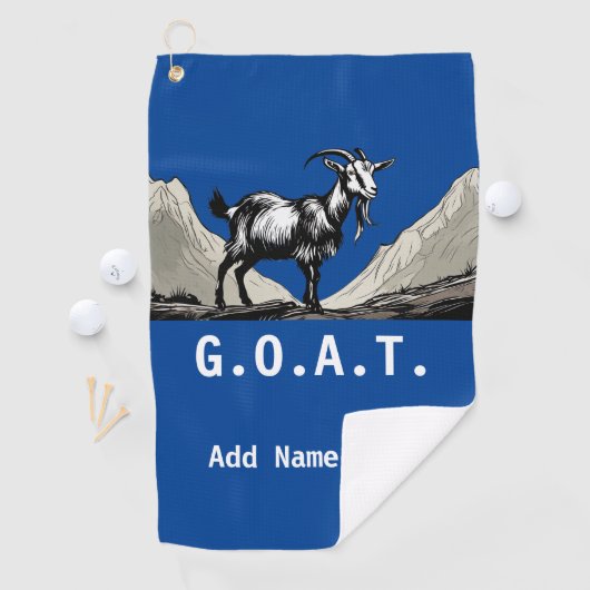 Gepersonaliseerde G.O.A.T. Golfhanddoek (Insitu)