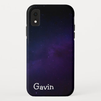Gepersonaliseerde Galaxy Naam Telefoonhoes –  iPhone XR Hoesje