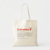 Gepersonaliseerde Galentine's Party Favoriet Gift Tote Bag (Voorkant)