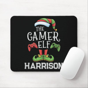Gepersonaliseerde Gamer Elf Kerstmis Video Gaming Muismat