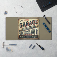 Gepersonaliseerde  Garage Desk Mat