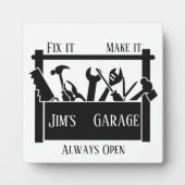 Gepersonaliseerde garage fotoplaat (Voorkant)