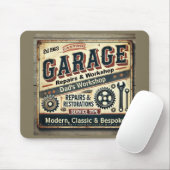 Gepersonaliseerde  Garage Mousepad Muismat (Met muis)