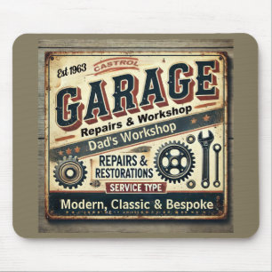 Gepersonaliseerde  Garage Mousepad Muismat