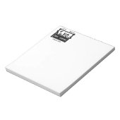 Gepersonaliseerde garage notitieblok (Gedraaid)