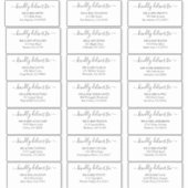 Gepersonaliseerde gast bruiloft adresetiketten sti sticker (Voorkant)