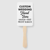 Gepersonaliseerde Gast Favoriet Wedding Fans (10) Handwaaier (Achterkant)