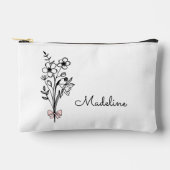 Gepersonaliseerde Geboortemaand Bloem Etui (Voorkant)